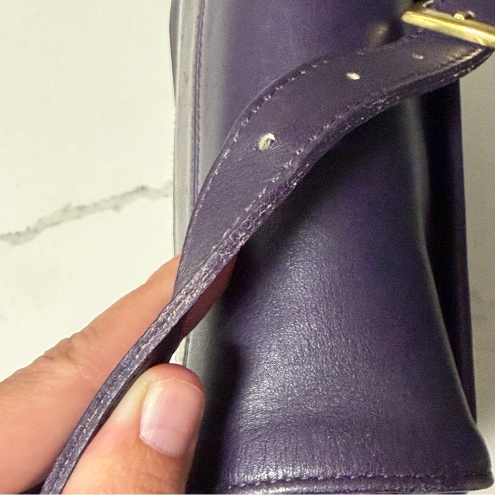 Vintage Coach Tribeca Flap (EGGPLANT) - Picture 8 of 16